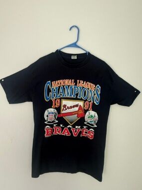 Vintage Atlanta Braves 1991 National League Championship Graphic T-shirt